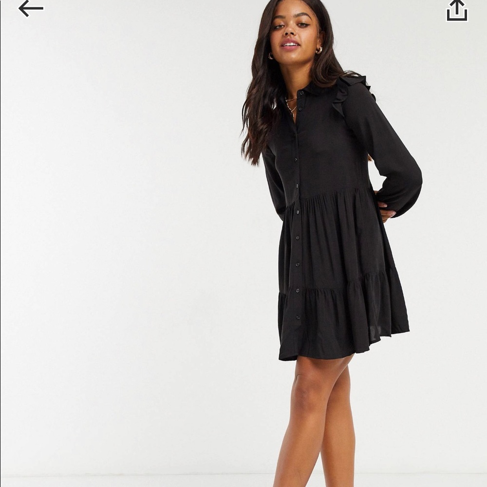 ASOS Black button down dress
